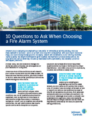 10 Questions to Ask When Choosing a Fire Alarm System