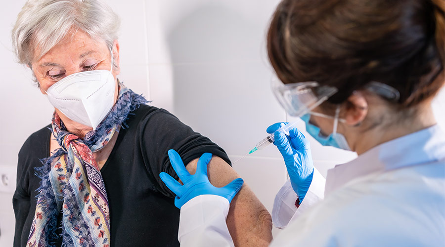 nurse patient shot