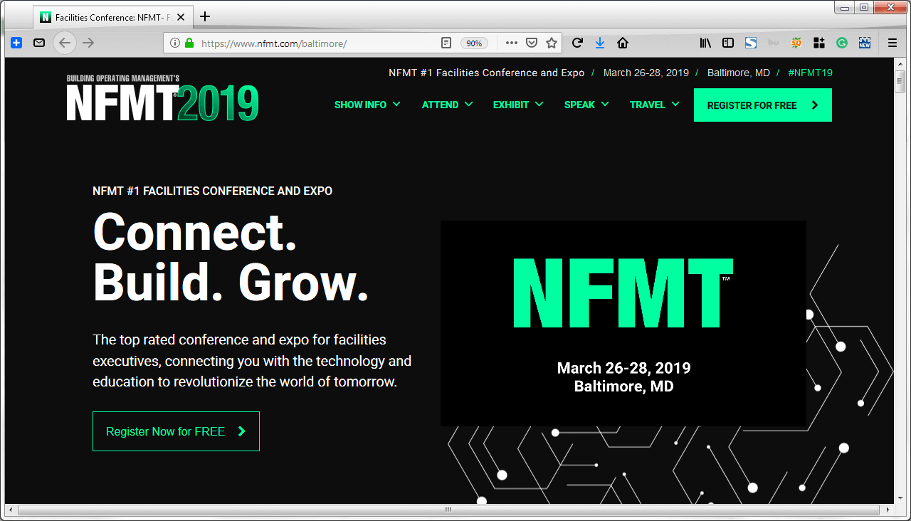 Yes, we are Exhibiting @ Building Operating Management's NFMT 2019!