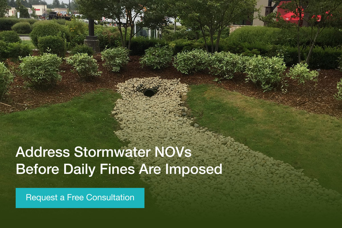 Address Stormwater NOVs Before Daily Fines Are Imposed. Request a Free Consultation.