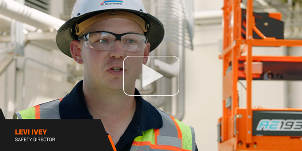 VIDEO: Safety Director Levi Ivey discusses the benefits of JLG's DaVinci Scissor Lift.