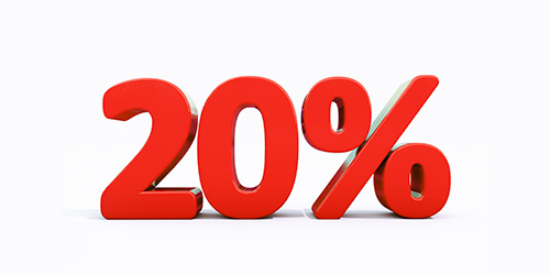 20%